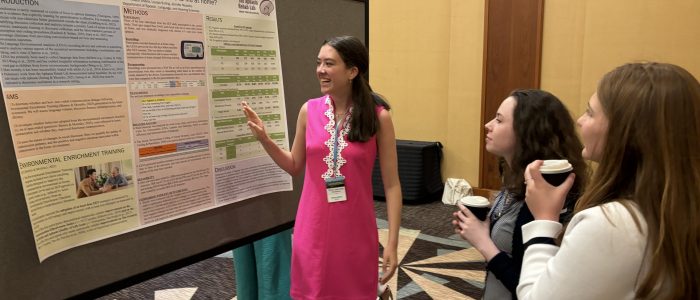Allison Shane presents her undergraduate honors thesis at the Clinical Aphasiology Conference in Hawaii